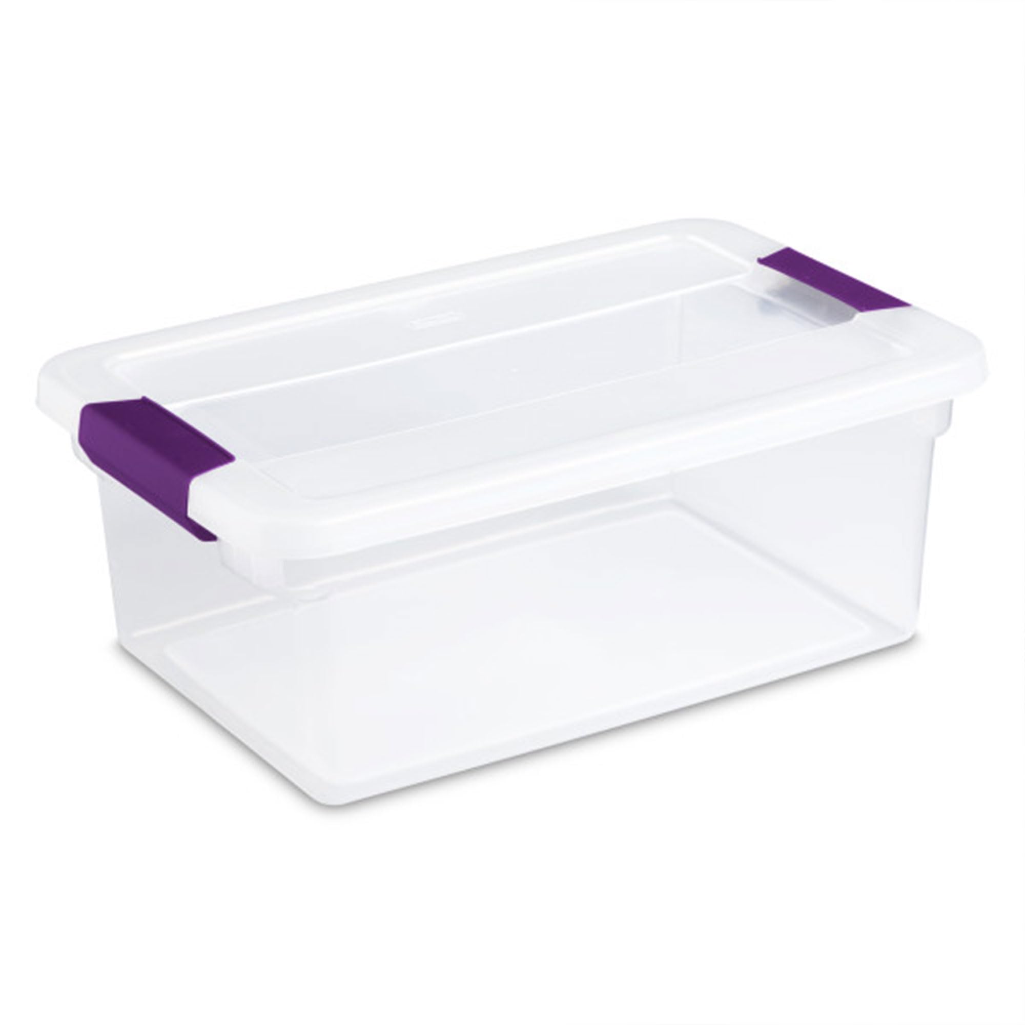 Sterilite 24-Pack Clearview Latch Box, Stackable Storage Organizer Bins For Home, 15 Quart